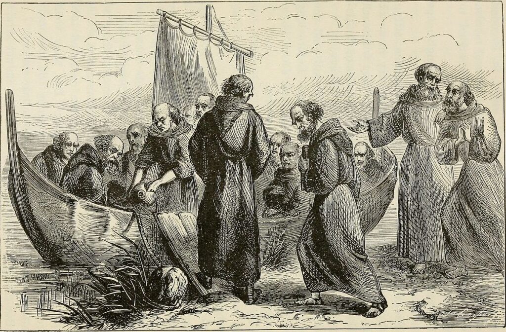 St. Brendan and his monks
